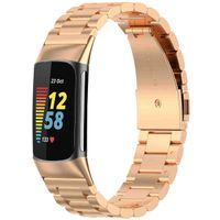 imoshion Edelstahlarmband für das Fitbit Charge 5 / Charge 6 - Rose Gold