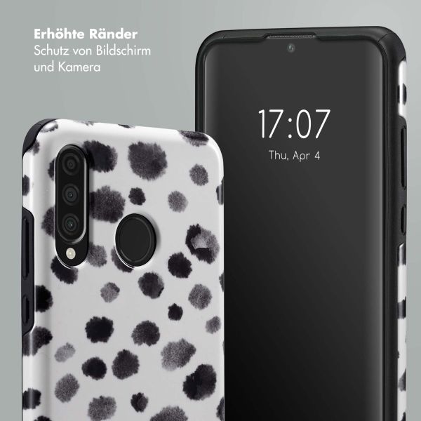 Selencia Vivid Tough Back Cover für das Huawei P30 Lite - Trendy Leopard