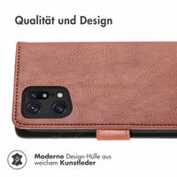 imoshion Luxuriöse Klapphülle für das Oppo Find X5 5G - Braun