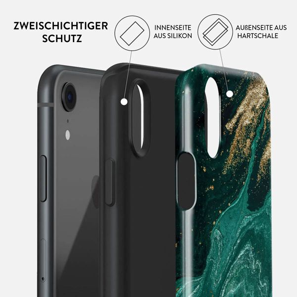 Burga Tough Back Cover für das iPhone Xr - Emerald Pool