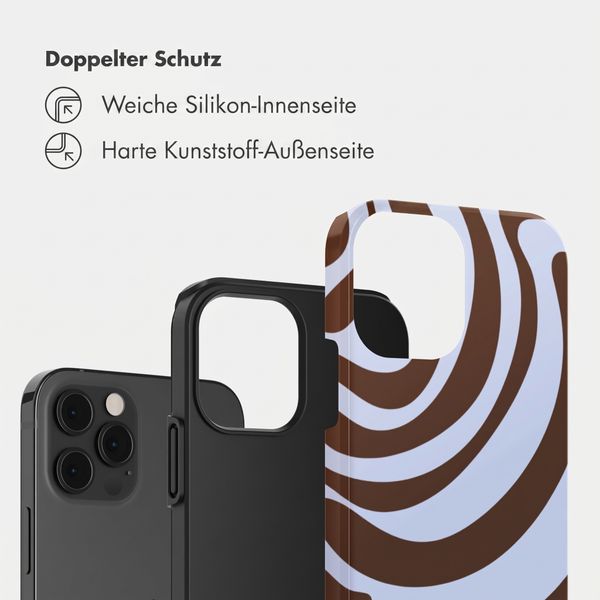 Selencia Vivid Back Cover Apple iPhone 12 (Pro) - Dream Swirl Chocolate