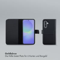 Selencia Olyn Abnehmbare Bookcase mit MagSafe Samsung Galaxy A36 - Schwarz