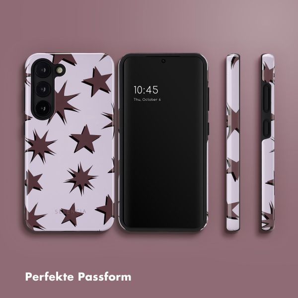 Selencia Vivid Back Cover Samsung Galaxy S23 - Stars Plum Lilac