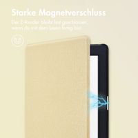 imoshion Canvas Sleepcover Klapphülle für das Kobo Nia - Glitter Gold