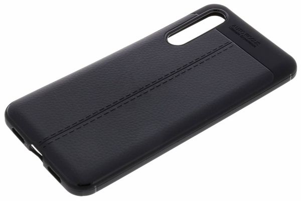 Leder Silikon-Case für Huawei P20 Pro