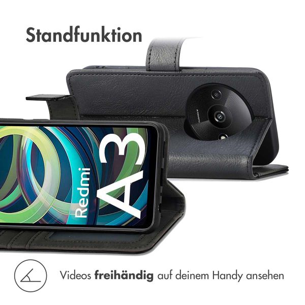 imoshion Luxuriöse Klapphülle Xiaomi Redmi A3 - Schwarz