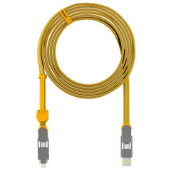 Rolling Square inCharge® XL 6-in-1-Schnellladekabel - 3 Meter - Yellow