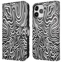 imoshion ﻿Design Klapphülle für das iPhone 12 (Pro) - Black And White