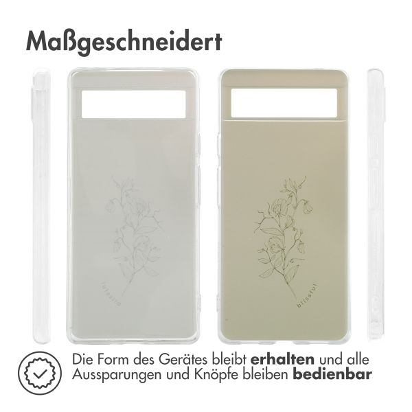 imoshion Design Hülle für das Google Pixel 6a - Floral Green