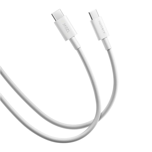 Xiaomi Braided USB-C-zu-USB-C-Kabel 120W - 1 Meter - Weiß