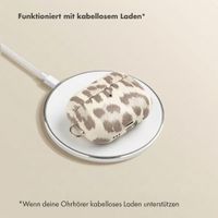 Selencia Sabi Hülle Panthermuster  Apple Airpods Pro 3 - Soft Ivory