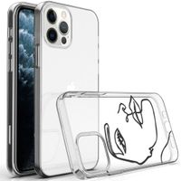 imoshion Design Hülle iPhone 12 (Pro) - Abstraktes Gesicht