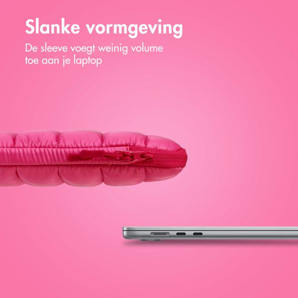 imoshion Puffer Laptop Hülle 13-14 Zoll - Laptop Sleeve - Hot Pink