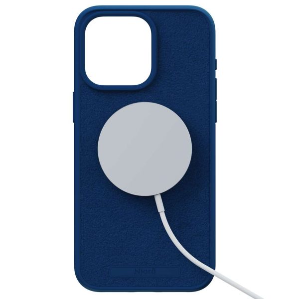 Njorð Collections Wildleder Comfort+ Case MagSafe für das iPhone 15 Pro Max - Blue