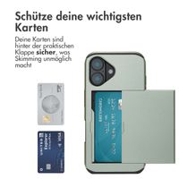 imoshion Backcover mit Kartenfach iPhone 16 - Grün