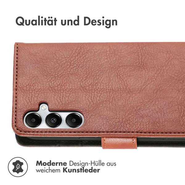 imoshion Luxuriöse Klapphülle Samsung Galaxy A55 - Braun