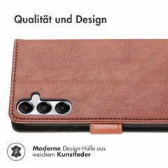 imoshion Luxuriöse Klapphülle Samsung Galaxy S24 / S25 - Braun