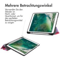 imoshion Design Trifold Klaphülle Apple iPad 6 (2018) 9.7 Zoll / iPad 5 (2017) 9.7 Zoll / Air 2 (2014)/Air 1 (2013) - Dusty Rose Blossom