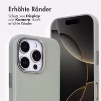 Accezz MagSafe Leather Backcover Apple iPhone 16 Pro - Light Grey