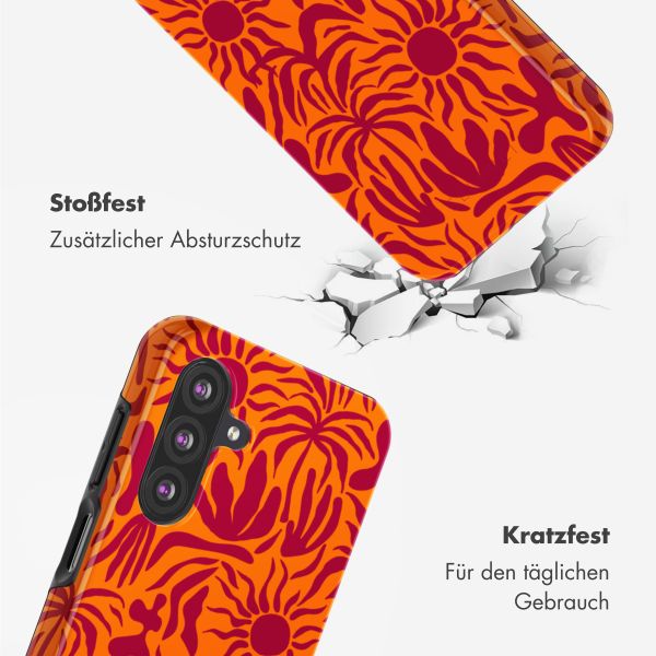 Selencia Vivid Back Cover Samsung Galaxy A26 - Tropical Vibes Apricot