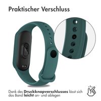 imoshion Silikonarmband für das Xiaomi Mi Band 5 / 6 - Dunkelgrün