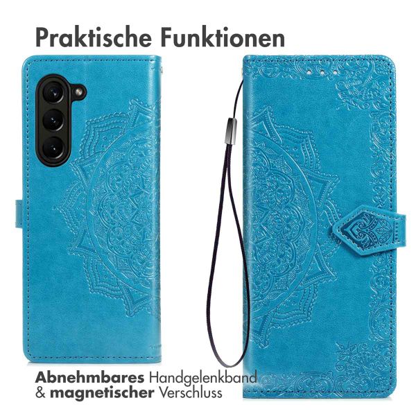 imoshion Mandala Klapphülle Samsung Galaxy Z Fold 5 - Türkis