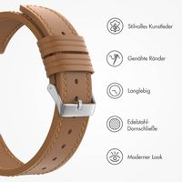 imoshion Modernes Lederarmband - Universelle 22 mm Verbindung - Braun