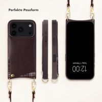 Selencia Nova HandyHülle mit Kordel und Kartenhalter Apple iPhone 18 Pro Max / 17 Pro Max - Checks