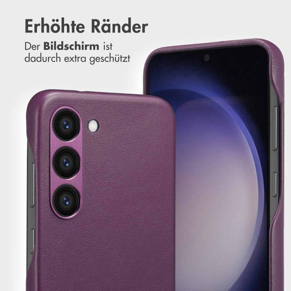 Accezz 2-in-1 Klapphülle aus Leder mit MagSafe für das Samsung Galaxy S23 - Heath Purple