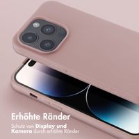 Selencia Silikonhülle mit abnehmbarem Band für das iPhone 14 Pro - Sand Pink