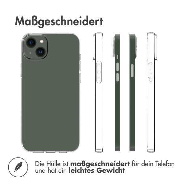 Accezz TPU Clear Cover für das Apple iPhone 14 Plus - Transparent