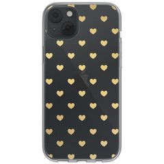 imoshion Design Hülle iPhone 14 - Golden Hearts