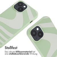 imoshion SilikonHülle design mit Band Apple iPhone 15 - Retro Green