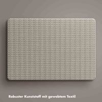 Selencia Cover mit gewebter Oberfläche für das MacBook Air 13 Zoll (2018-2020) - A1932 / A2179 / A2337 - Taupe