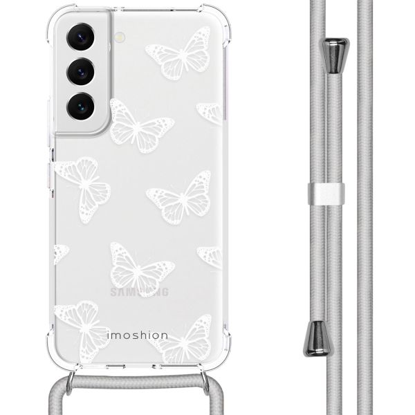 imoshion Design Hülle mit Band für das Samsung Galaxy S22 - Butterfly