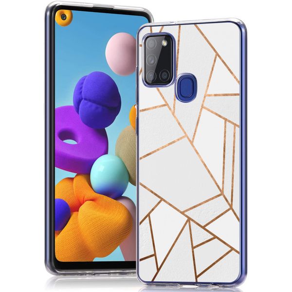 imoshion Design Hülle für das Samsung Galaxy A21s - White Graphic