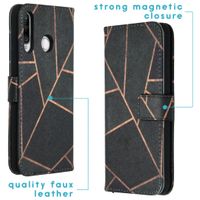 imoshion Design TPU Klapphülle Huawei P30 Lite - Black Graphic