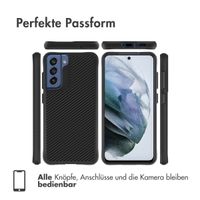 imoshion Rugged Hybrid Carbon Case Samsung Galaxy S21 FE - Schwarz
