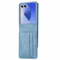 imoshion Luxuriöse Klapphülle Samsung Galaxy Z Flip 7 - Hellblau