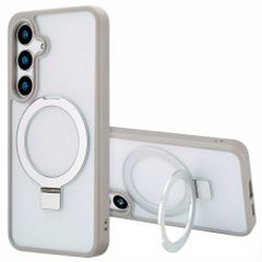 Accezz Ring Stand Backcover mit MagSafe Samsung Galaxy S24 - Grau