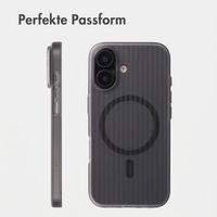 Accezz Lite Backcover mit MagSafe | Fluted | Apple iPhone 16 - Grau