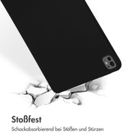 Accezz Liquid Silicone Back Cover mit Stifthalter Apple iPad Pro 13 (2024) M4 - Schwarz