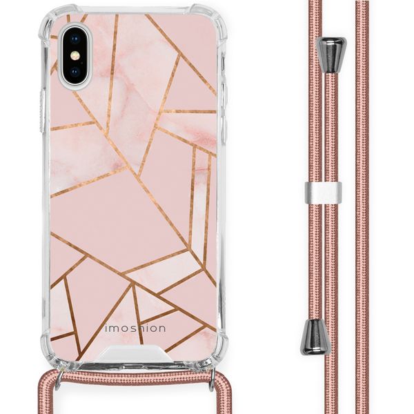 imoshion Design Hülle mit Band für das iPhone X / Xs - Pink Graphic