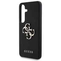 Guess 4G Metal Logo Saffiano Backcover für das Samsung Galaxy S25 Plus - Black