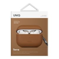 Uniq Terra Echtleder-Hülle für Apple AirPods Pro 2 - Toffee Brown