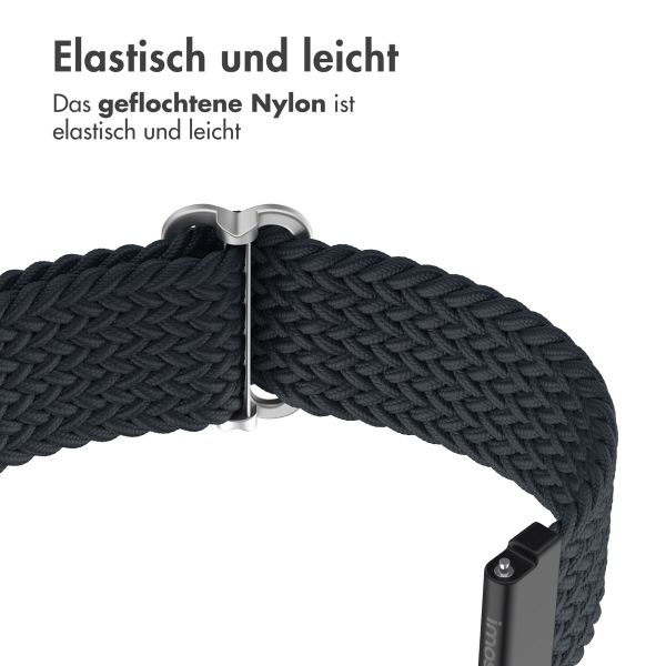 imoshion Gewebtes Nylonarmband - Universeller 22-mm-Anschluss - Dunkelgrau