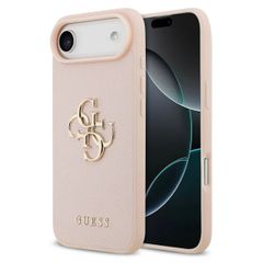 Guess Big 4G Logo Hülle Grained Apple iPhone Air - Rosa