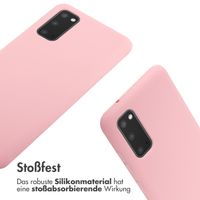 imoshion Silikonhülle mit Band für das Samsung Galaxy S20 - Rosa