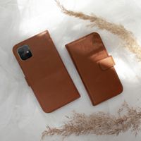 Selencia Echtleder Klapphülle Apple iPhone 11 - Hellbraun