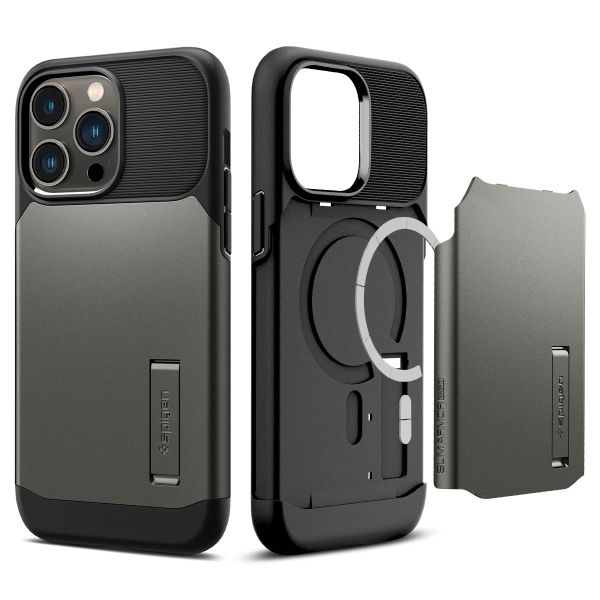 Spigen Slim Armor™ Case MagSafe für das iPhone 14 Pro Max - Gunmetal